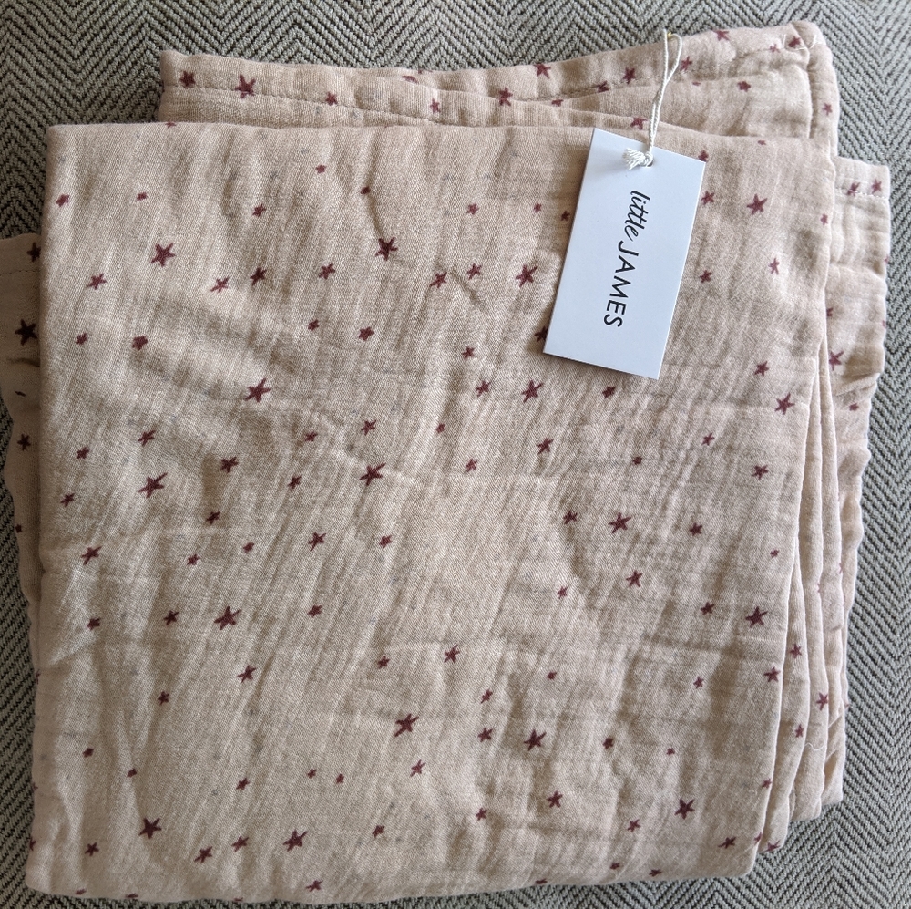 New! Baby Blanket. 100% Cotton.